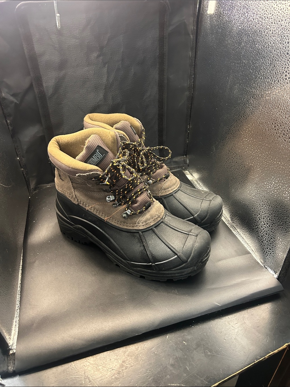 Men’s  Waterproof Winter Boots - Brown/Black